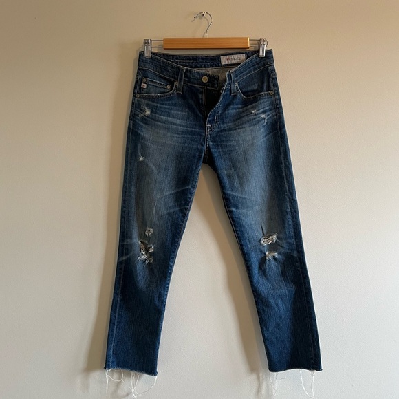 AG Adriano Goldschmied Ex-Boyfriend Slim Ag-ed Denim Jeans (24) - Picture 6 of 14
